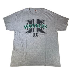 Hawaii rainbow warriors y2k t shirt large football